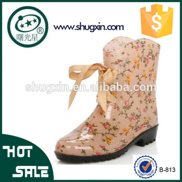 ladies fancy rain shoes women's shoes for sale B-813